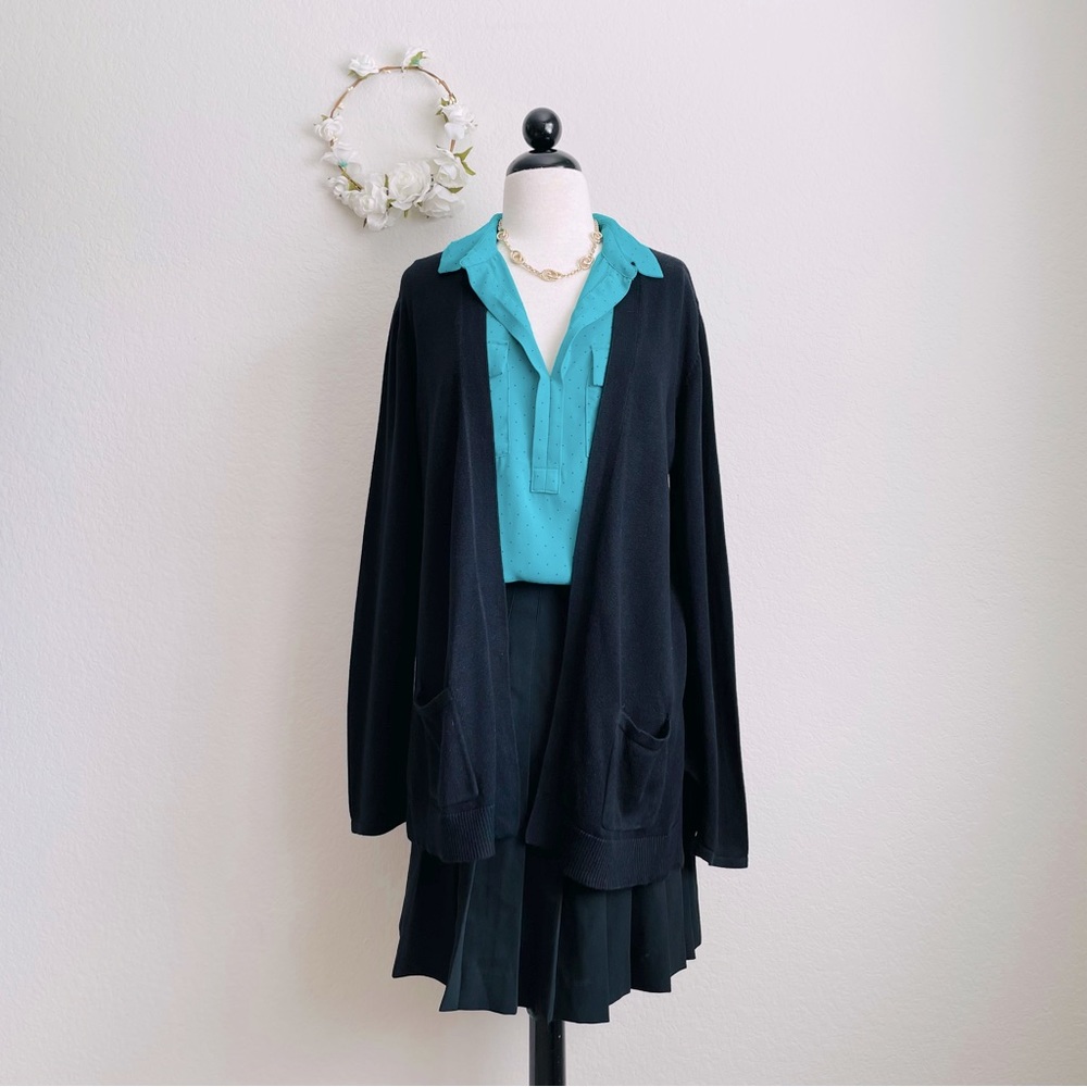 Croft & Barrow Classic Ribbed Open-Front Cardigan